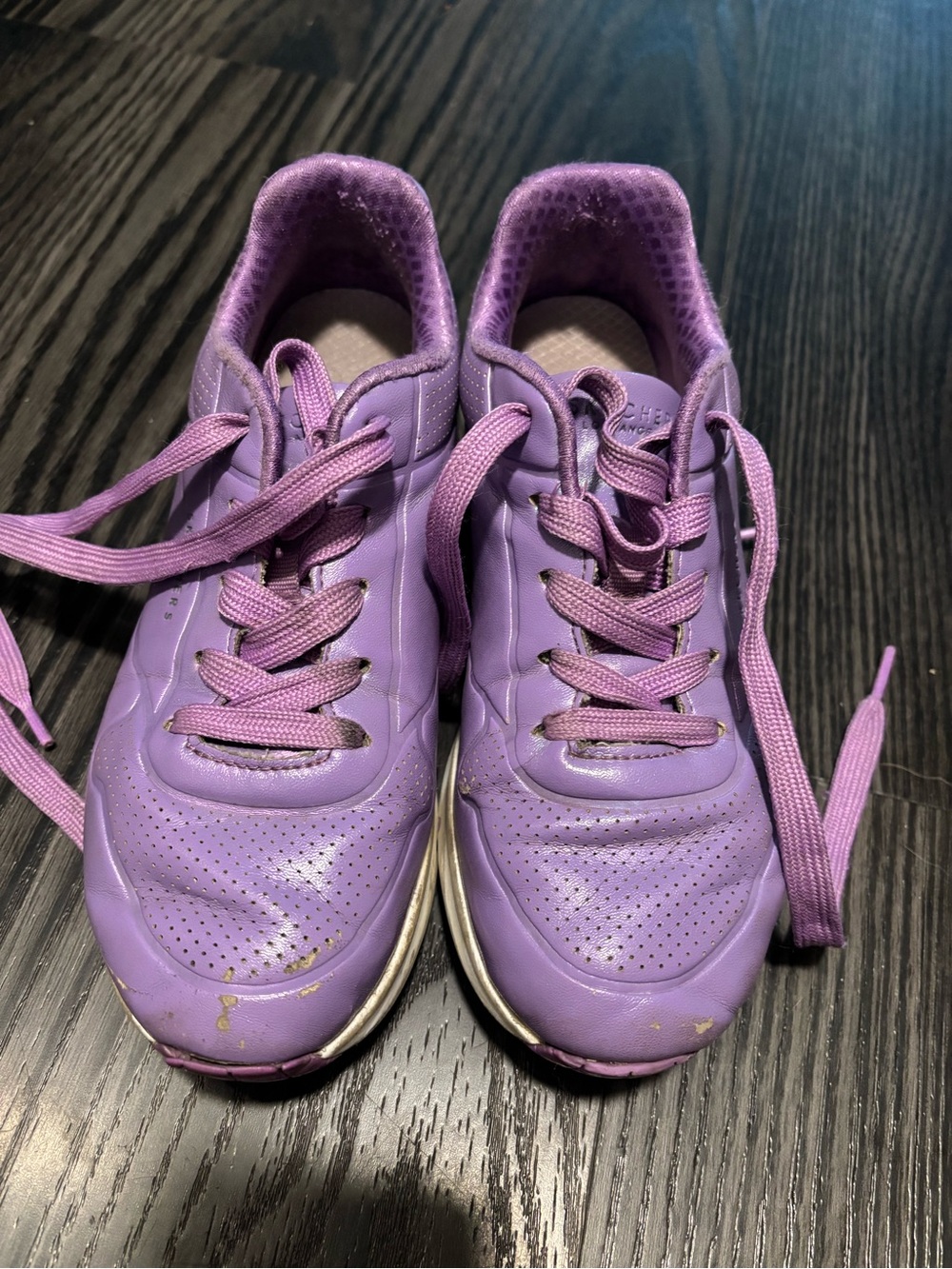 Kids Purple Athletic Sneakers Skechers 2.5